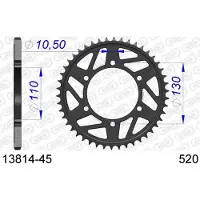 Afam Couronne De Transmission Pour Moto Yamaha 600 Fz6 Fazer S2 2007 À 2010 Neuf