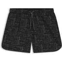 HUGO Short de bain à cordon de serrage et imprimé partout