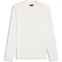 HUGO T-shirt Slim en coton mercerisé avec col montant