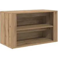 vidaXL Rack à chaussures avec étagère chêne artisanal 75 x 35 x 45 cm