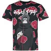 Naruto T-Shirt Manches courtes Anime de - Shippuden - Itachi Clouds - M - XL - pour Homme - multicolore - Taille L