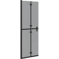 vidaXL Paroi de douche à l'italienne , noire, 70 x 6,5 x 190 cm