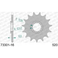 Afam Pignon De Sortie De Boite Pour Moto Ktm 250 Exc 73301 Neuf