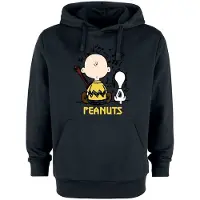 Peanuts Sweat-shirt à capuche de - Charlie Brown & - S - 3XL - pour Homme - noir - Taille XL
