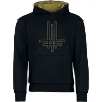 Behemoth Sweat-shirt à capuche de - Logo - S - L - pour Homme - noir/olive - Taille S
