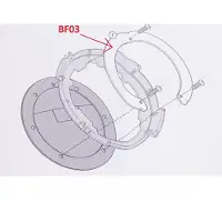 Givi Accessoire Pour Moto Honda 1000 Cb R 2008-2017 Bf03 Tanklock Neuf