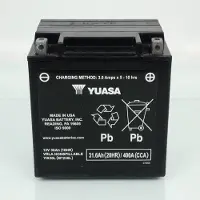 Yuasa Batterie Sla Pour Quad Polaris 700 Sportsman X2 Efi 2008 Yix30l-Pw / 12v 31.6ah Neuf
