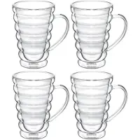 Wilmax England Tasses en verre à double paroi Wilmax, 300 ml, lot de 4 WL-888424/A4