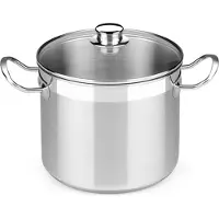 Monix Casserole avec couvercle en verre A343936 10,5 L Acier inoxydable