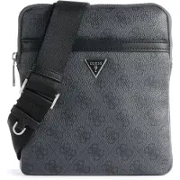 GUESS Sac à bandoulière 'MILANO CROSSBODY FLAT' gris basalte / noir / argent