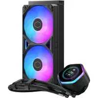 Cooler Master Kit Watercooling CPU MasterLiquid 240 Atmos II LCD ARGB Noir