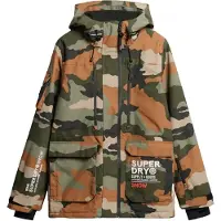 Superdry pour homme. MS110178A Veste Ultimate Rescue verte (XXL), Casuel, Sport, Camouflage, Neige, Polister recyclé, Durable