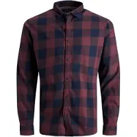 Jack & Jones Chemise bleu foncé / lie de vin