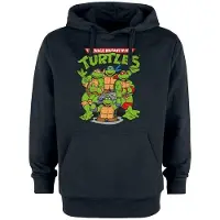 Teenage Mutant Ninja Turtles Sweat-shirt à capuche de - Tortues - S - 3XL - pour Homme - noir - Taille S