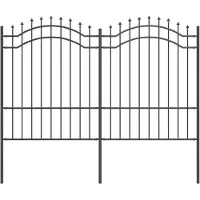 vidaXL Clôture de jardin Woerden Gris 240 x 190 cm Acier thermolaqué
