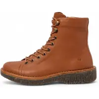 El naturalista pour femme. 255724230005_023 Bottines en cuir N5572 Volcano marron clair (36), Plat, Fermeture éclair, Casuel