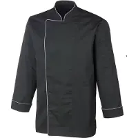 Metro Professional Veste de chef pour homme à manches longues – Noir – Taille L – Veste de cuisine professionnelle pour chefs et traiteurs