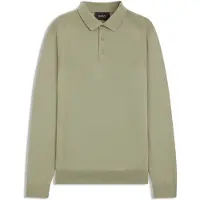 BOSS Polo en maille de laine, soie et cachemire