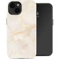 Selencia Coque arrière Vivid avec MagSafe pour Apple iPhone 14 - Golden Beige Marble