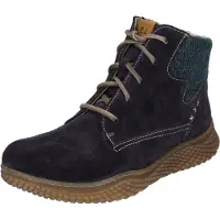 Josef seibel Bottines à lacets 'Amelie' bleu nuit / pétrole