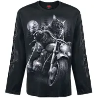 Spiral T-shirt manches longues de - Nine Lives - M - XL - pour Homme - noir - Taille XL