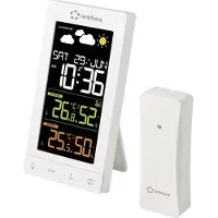 Renkforce SY-6701490 Funk-Wetterstation Vorhersage für 12 bis 24 Stunden Anzahl, Station météo, Blanc