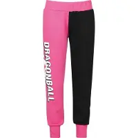 Dragon Ball Bas de survêtement Anime de - Bulma - Patchwork Coloré - XS - XL - pour Femme - noir/rose - Taille M