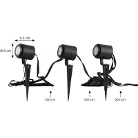 LINDBY Luminaires d'extérieur , Nymo, dimmable, Noir, Terrasse, Métal, Moderne