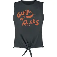 Guns n' Roses Top de - Amplified Collection - Paint Logo - S - XL - pour Femme - anthracite - Taille L