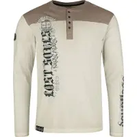 Rock Rebel by EMP T-shirt manches longues de - Skulls & Details - M - pour Homme - gris - Taille M