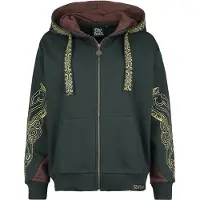 The Lord Of The Rings Sweat-shirt zippé à capuche de - Rohirrim - S - XXL - pour Femme - vert - Taille XXL