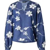 ONLY Chemisier 'ONLSAKA' bleu foncé / blanc