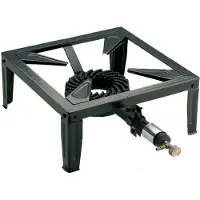 Usorteret 1 pit Camping Gas stove Brûleur à gaz Brûleur Wok | 7.5 KW | 37cm | 4 Pieds