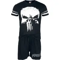 The Punisher Pyjama Disney de - - Crâne - S - XXL - pour Homme - noir - Taille S