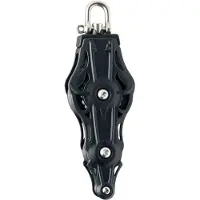 WICHARD Bearing Pulley With Fiddle Swivel Shackle Becket Argenté 55 mm
