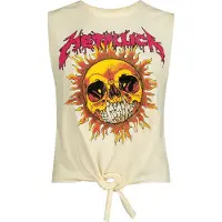 Metallica Top de - Amplified Collection - Neon Sun - S - XL - pour Femme - blanc - Taille XL