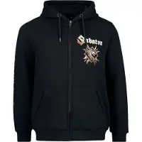 Sabaton Sweat-shirt zippé à capuche de - Elephant - S - XXL - pour Homme - noir - Taille XXL