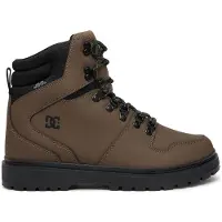Dc-shoes - Chaussures doublées en sherpa - Peary TR Dark Chocolate pour Homme en Cuir - Taille 10,5 US - Marron