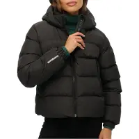 Superdry Femme Doudoune à Capuche Sports Black Taille: 36