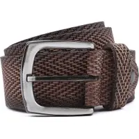 Suitable Ceinture Structure En Cuir Marron