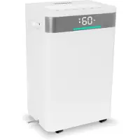 Vonroc Déshumidificateur - 20L/jour - Réservoir d'eau de 4,5L - Contrôle Wifi & app - Filtre à air HEPA & Carbone