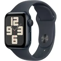 Apple Watch SE 2024 40 mm Minuit Bracelet Sport S/M