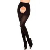 Glamory Collant 'Overt Microfaser Strumpfhose' noir