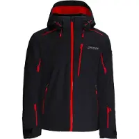 Spyder - Veste de ski imperméable et chaude en Primaloft - Leader Jacket Black Escape pour Homme - Taille S - Noir