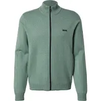 HUGO BOSS Gilet en maille de tissu stretch avec devant structuré
