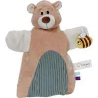 Nici 61856 Doudou Marionnette Ours 2en1 26x25cm sur en-tête