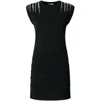 Pepe Jeans pour femme. PL9537726 Robe noire Brilla (M), Casuel, Coton, Manche courte