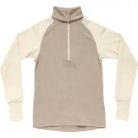 Devold Expedition Merino Silk Half Zip Long Sleeve T-shirt Beige XL Femme