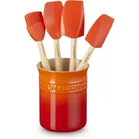 Le Creuset Pot avec 4 spatules Orange