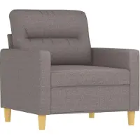 vidaXL Fauteuil Taupe 60 cm Tissu